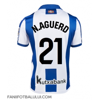 Real Sociedad Nayef Aguerd #21 Tricou Fotbal Replică 2024-25 Barbati Acasa